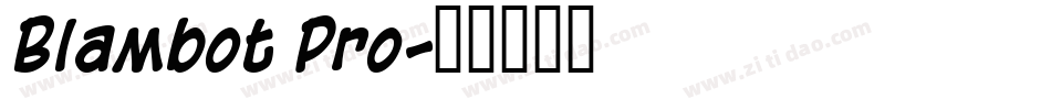 Blambot Pro字体转换